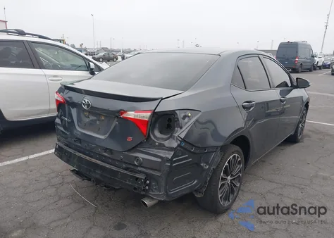 2015 Toyota Corolla S Plus from USA, damaged, VIN 5YFBURHE2FP246547